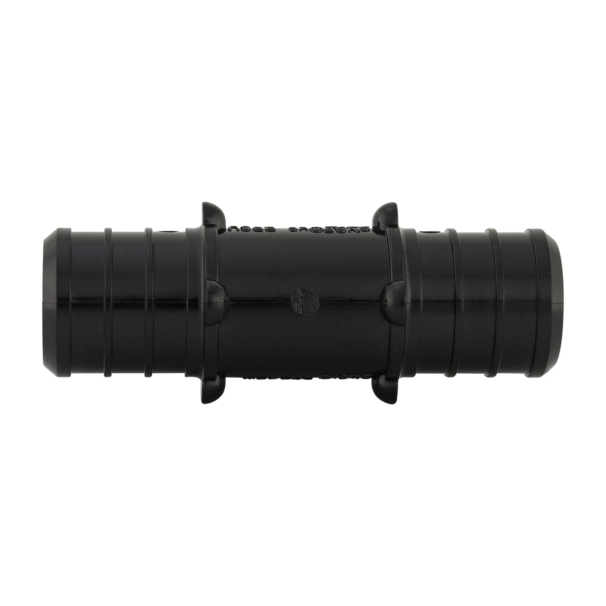 1" x 1" x 1/2" PEX B Crimp Barb PPSU Black Poly Reducing Tee, ASTM F2159