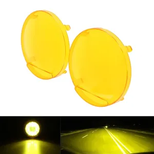 (2pcs/set) 9 Inch Round LED Driving Light Amber Cover Light Shield Cover