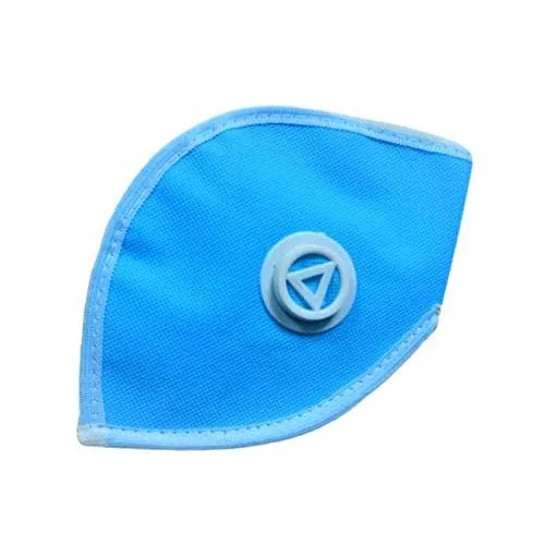3 ply High filtration Reusable Wellness Mask Dust Pollution Washable Mask with Breathing valve (Blue) - 1pc