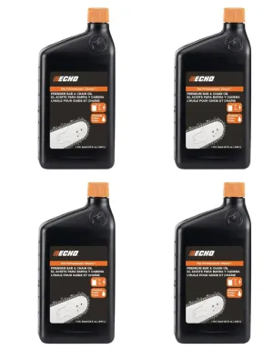 (4 Pack) 1 Quart ECHO Bar and Chain Oil 6459012