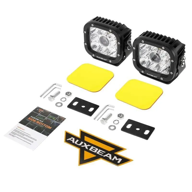 5 Inch 110W White&Amber LED Pod Lights With Additional Amber Covers