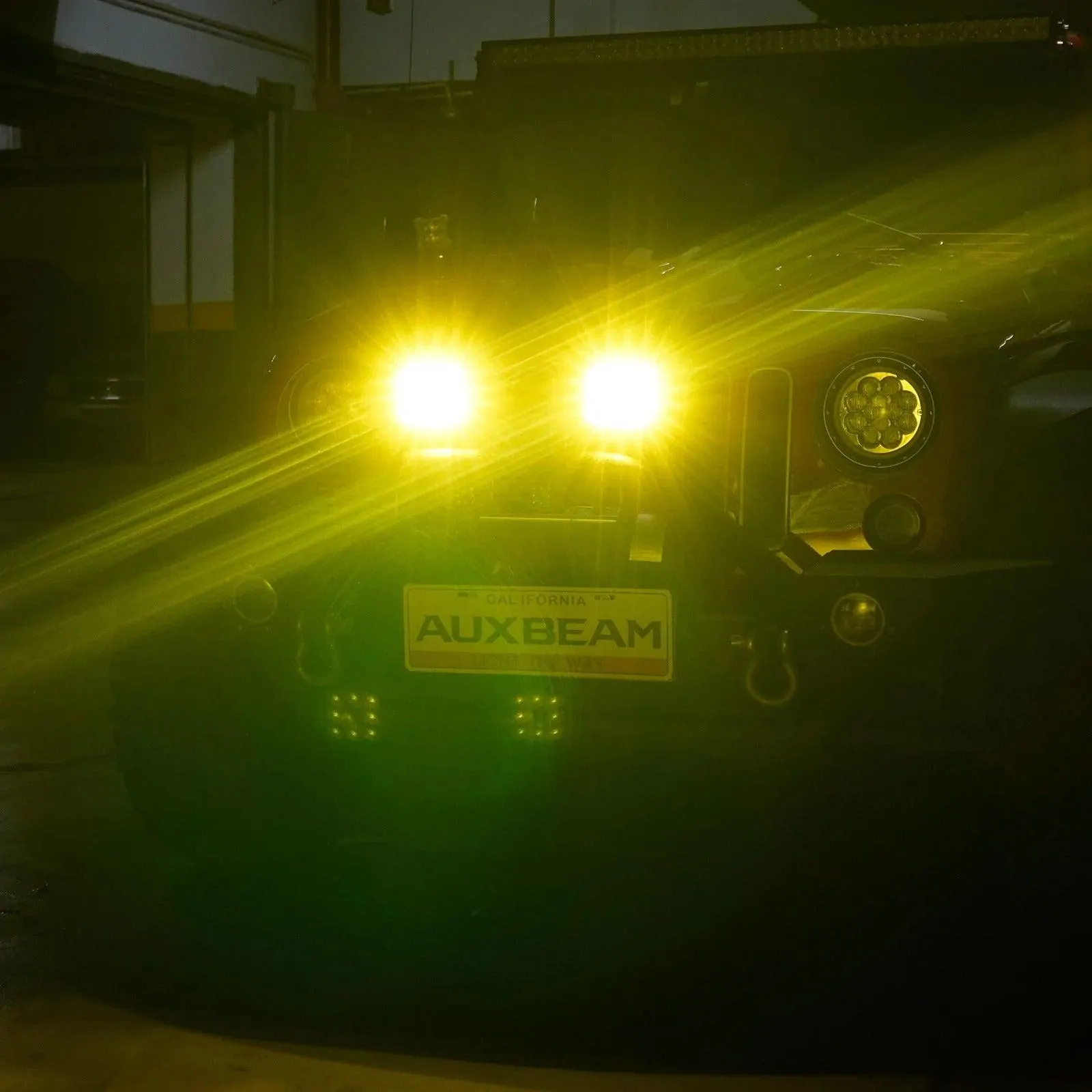 5 Inch 110W White&Amber LED Pod Lights With Additional Amber Covers