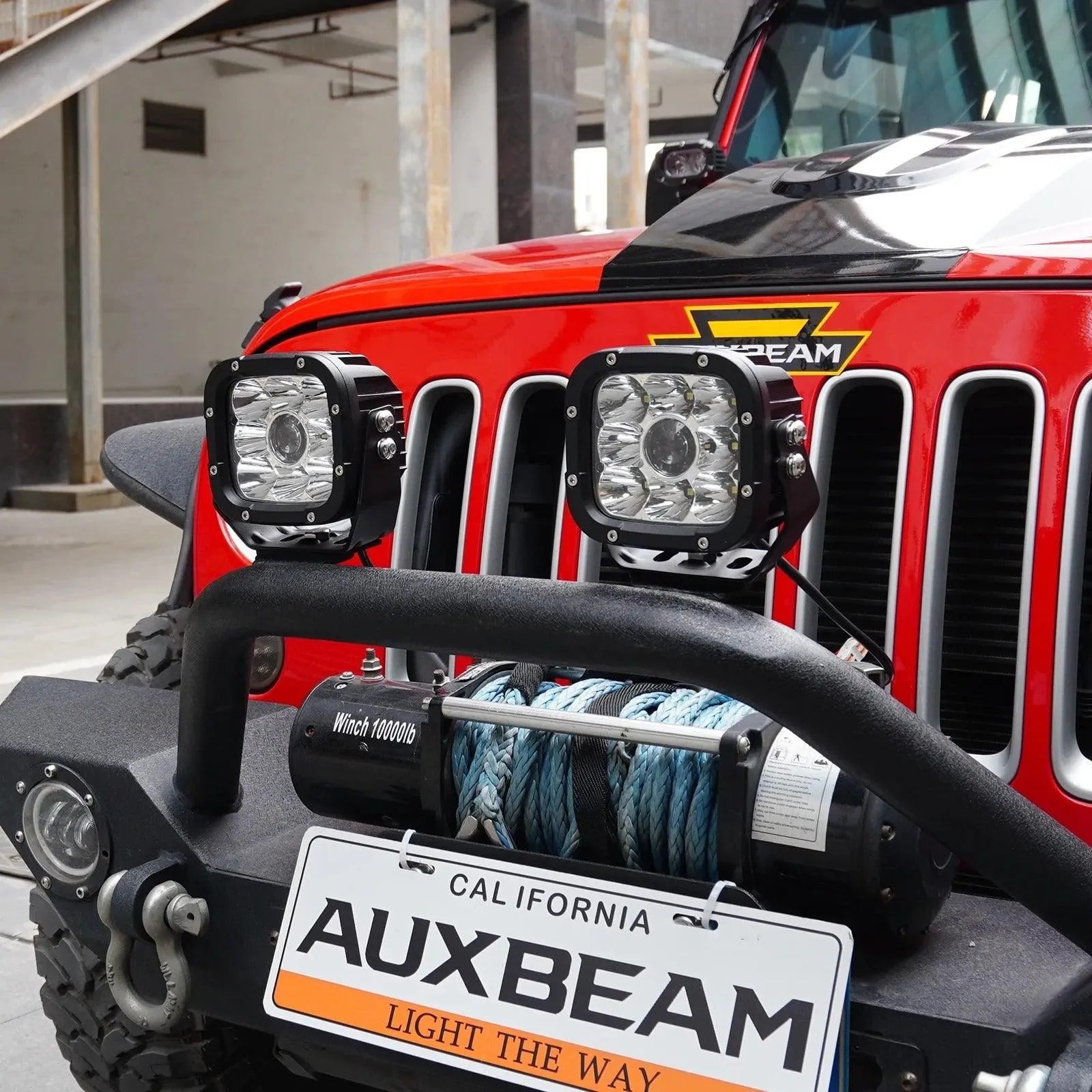5 Inch 110W White&Amber LED Pod Lights With Additional Amber Covers