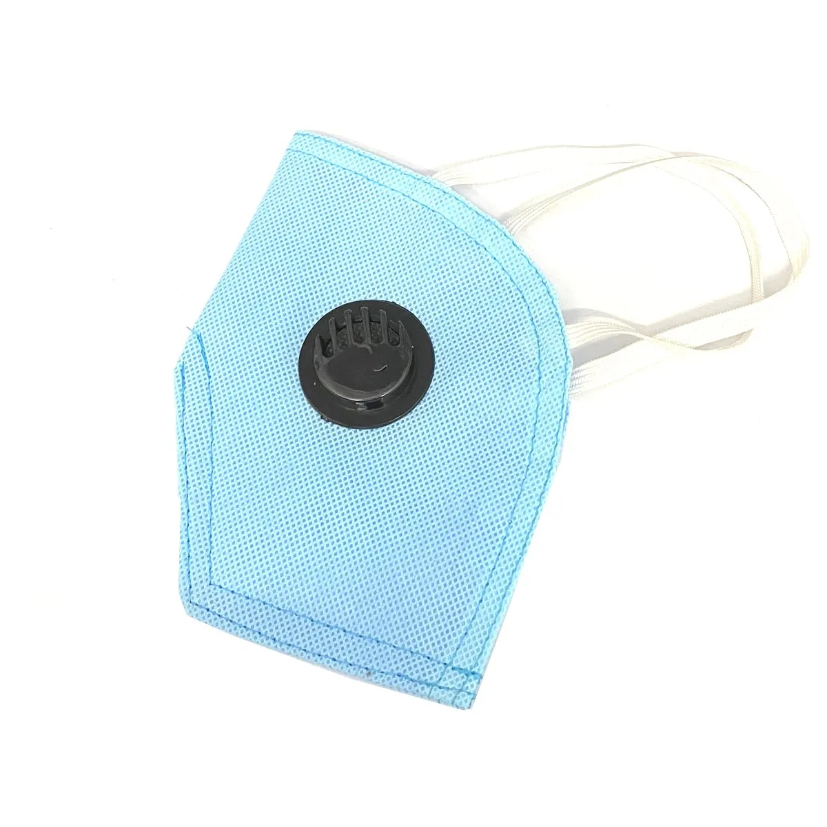 5 ply High filtration Reusable Wellness Mask Dust Pollution Washable Mask with Breathing valve (Blue) - 1pc
