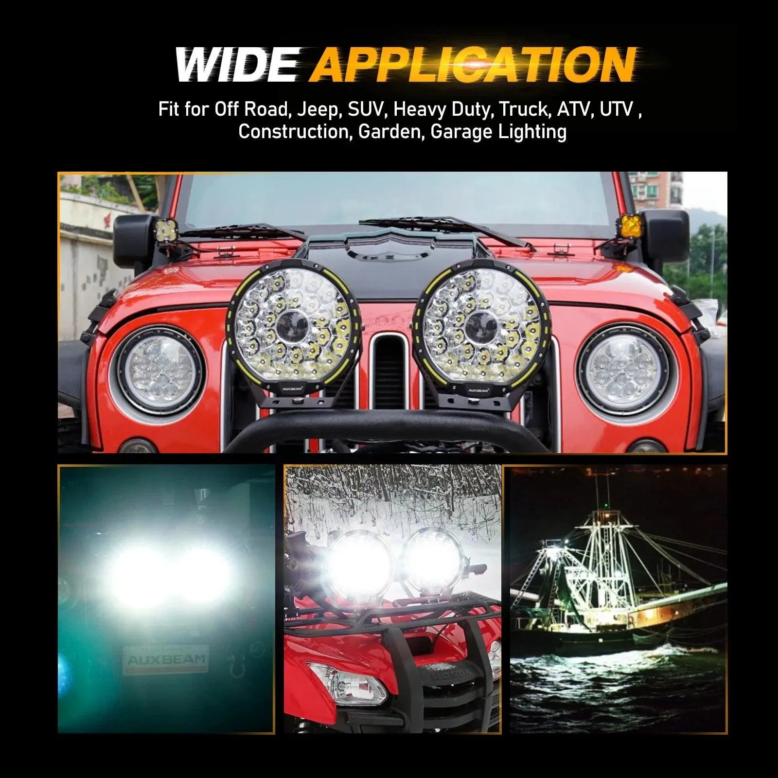 9 Inch 270W 360-PRO Series LED Driving Lights