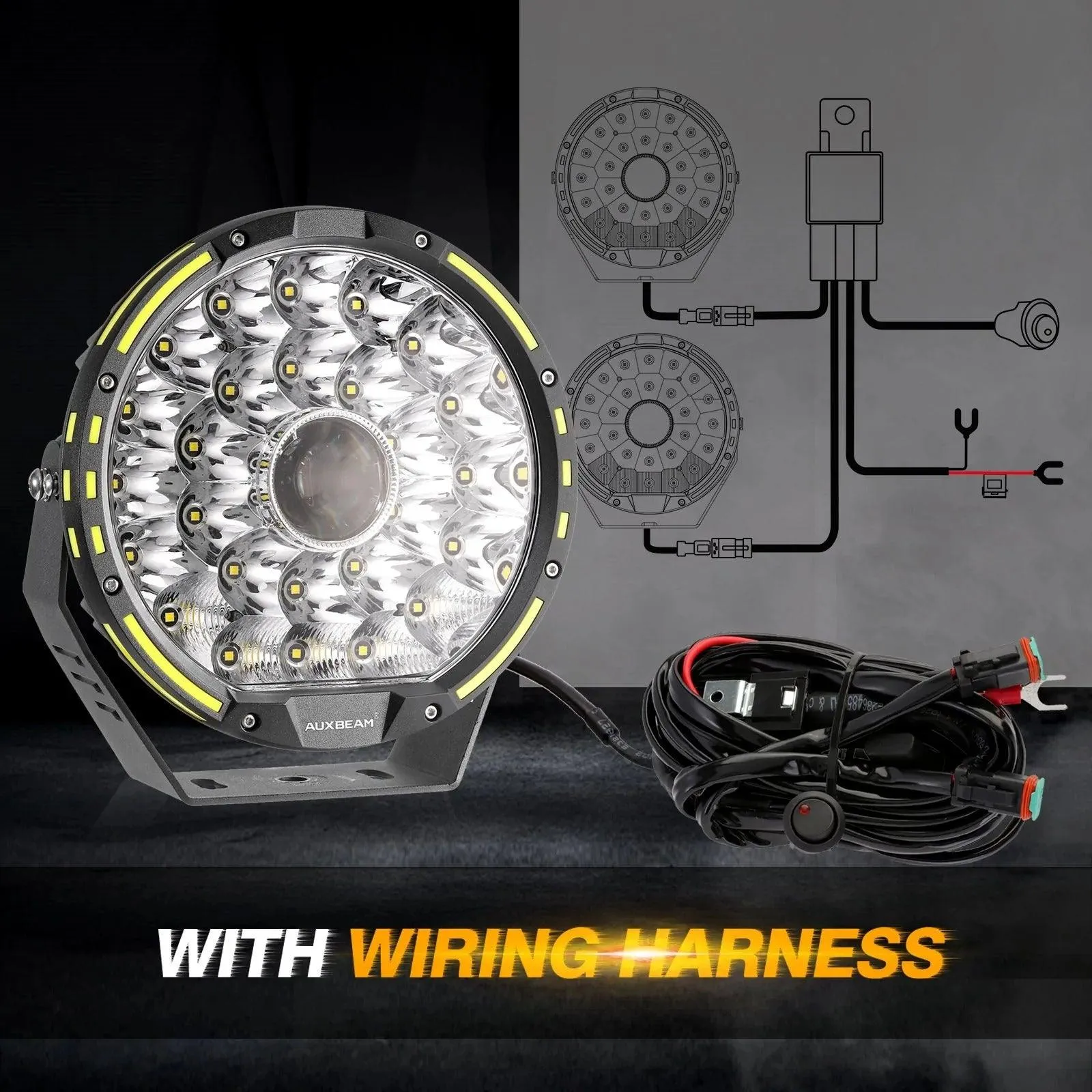 9 Inch 270W 360-PRO Series LED Driving Lights