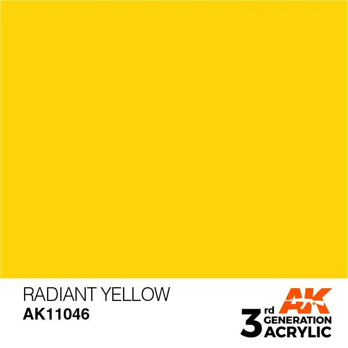 AK Interactive AK11046 3G Radiant Yellow Acrylic Paint 17ml