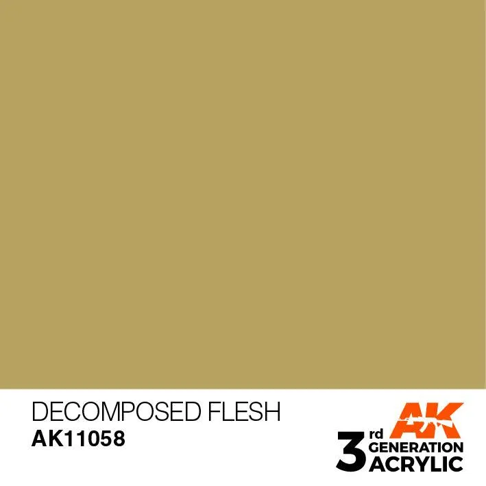 AK Interactive AK11058 3G Decomposed Flesh Acrylic Paint 17ml
