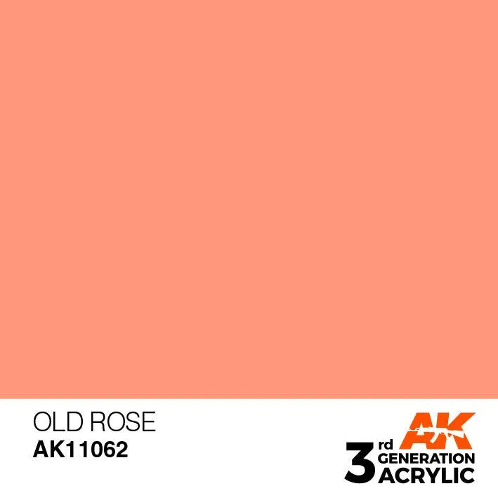AK Interactive AK11062 3G Old Rose Acrylic Paint 17ml
