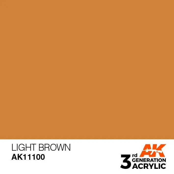 AK Interactive AK11100 3G Light Brown Acrylic Paint 17ml