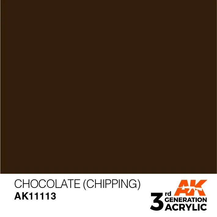 AK Interactive AK11113 3G Chocolate (Chipping) Acrylic Paint 17ml