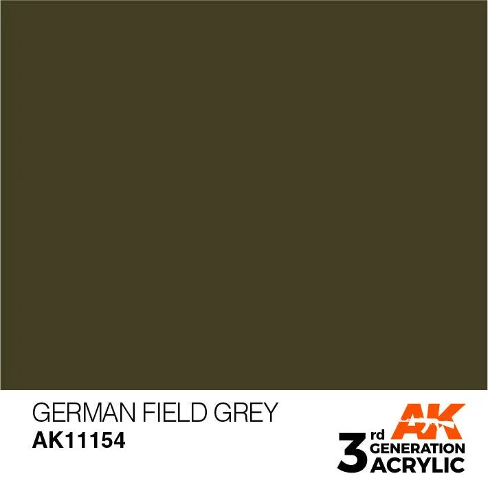 AK Interactive AK11154 3G German Field Gray Acrylic Paint 17ml
