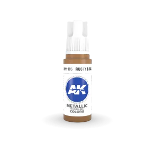 AK Interactive AK11195 3G Rusty Brass Acrylic Paint 17ml