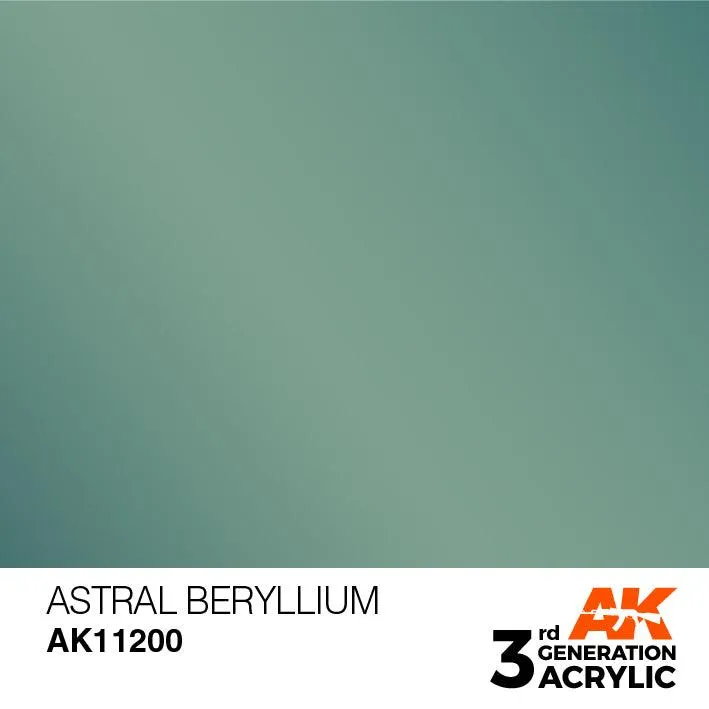 AK Interactive AK11200 3G Astral Beryllium Acrylic Paint 17ml