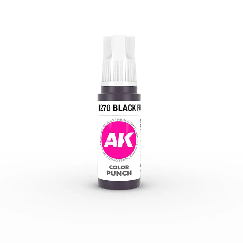 AK Interactive AK11270 3G Black Purple Punch Color Paint 17ml