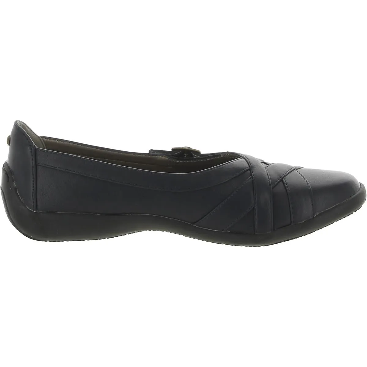Array Womens Valerie Faux Leather Slip-On Ballet Flats
