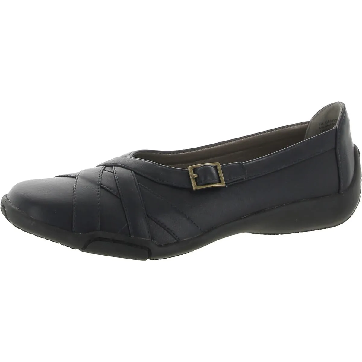 Array Womens Valerie Faux Leather Slip-On Ballet Flats