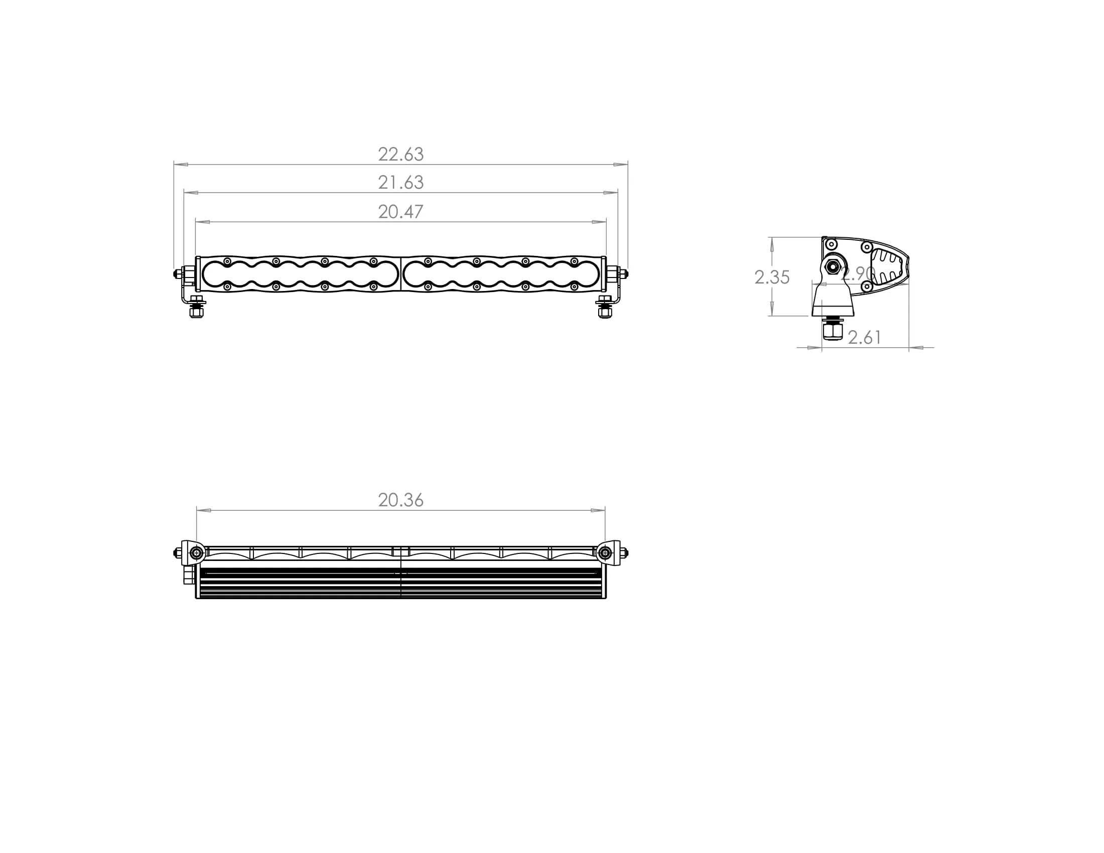 Baja Designs S8, 20" Driving/Combo Amber, Light Bar