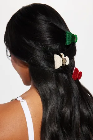 Be Merry 3 Piece Claw Clip Set - Multi Color