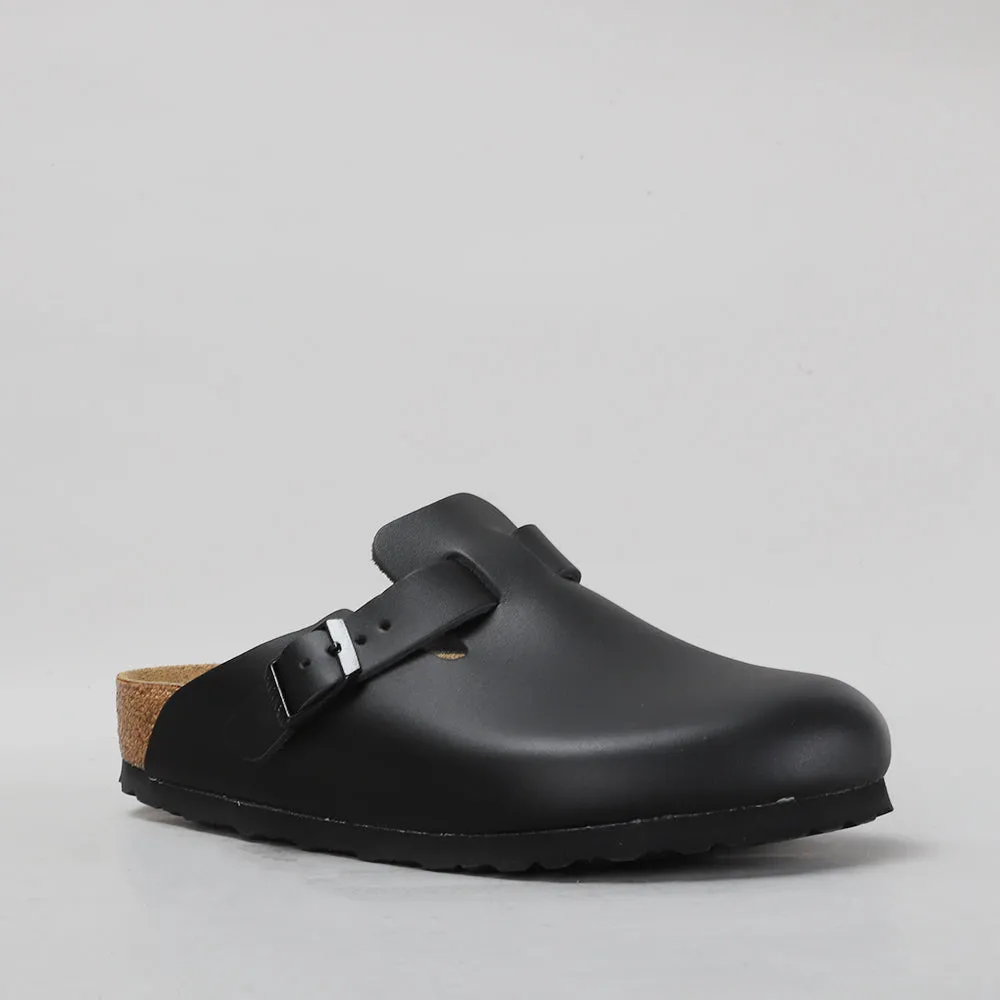 BIRKENSTOCK BOSTON BLACK CLOGS