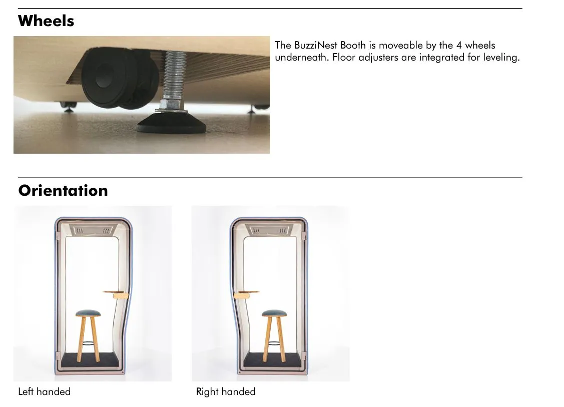 BuzziNest - Sound Reducing Privacy Booth