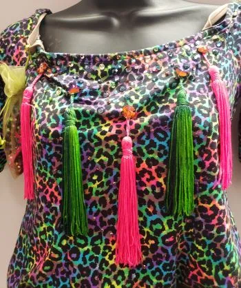 Cheetah -- Women's 2Pc Latin Rhythm Costume -- Multi