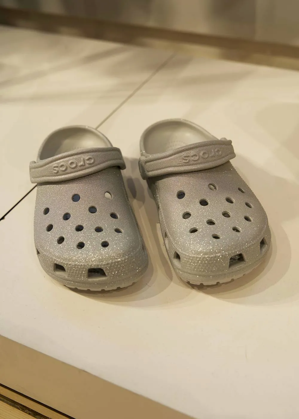 Classic Glitter Clog - Silver Glitter