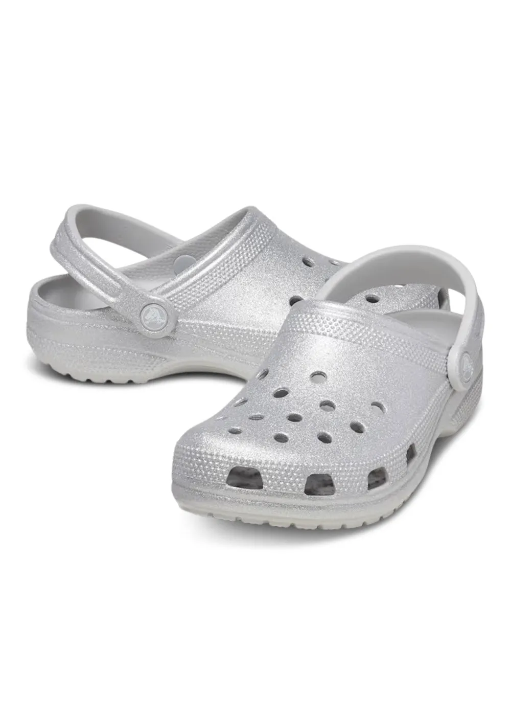 Classic Glitter Clog - Silver Glitter