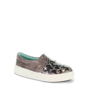 Corral Ladies Brown & Black Inlay & Embroidery sneakerss E1560