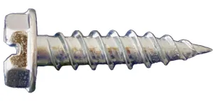 Daggerz 10" x 2" Slotted Hex Washer Head Needle Point Screws - 2500 Qty