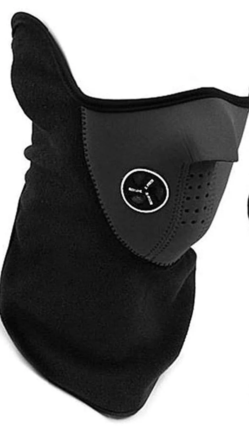 Face mask for pollution Half Face Mask For Men and Women, Bike Riding Mask | Black