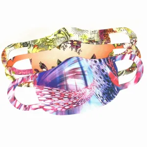 Face Mask Printed Reusable Washable Cloth Face Mask for Women - Protects from Dust, Pollen and Pollution - 5 pcs