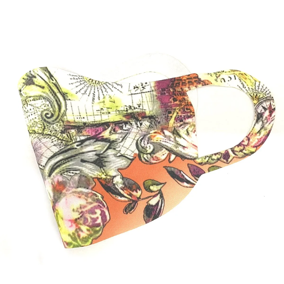 Face Mask Printed Reusable Washable Cloth Face Mask for Women - Protects from Dust, Pollen and Pollution - 5 pcs