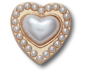 Gold Pearl Heart