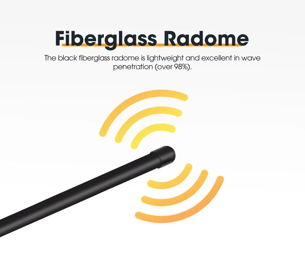 Hi Gain Black Uhf 5DB Fibreglass CB Antenna 720mm Height For Gme Uniden Oricom