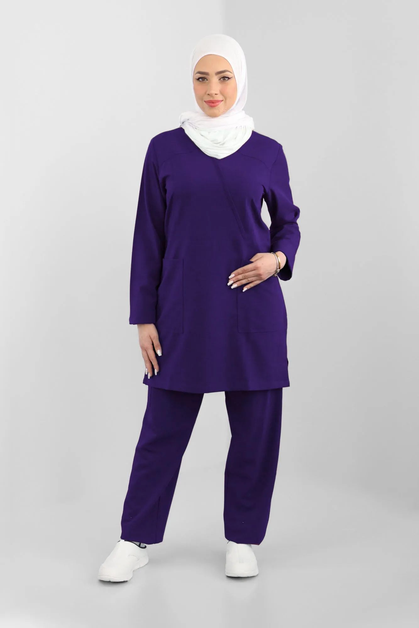 Hiba Women's Long Sleeve Scrub Set