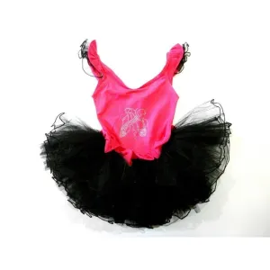 Hot Pink Ballet Shoes Black Tutu Ballet Dress Girls S-XL