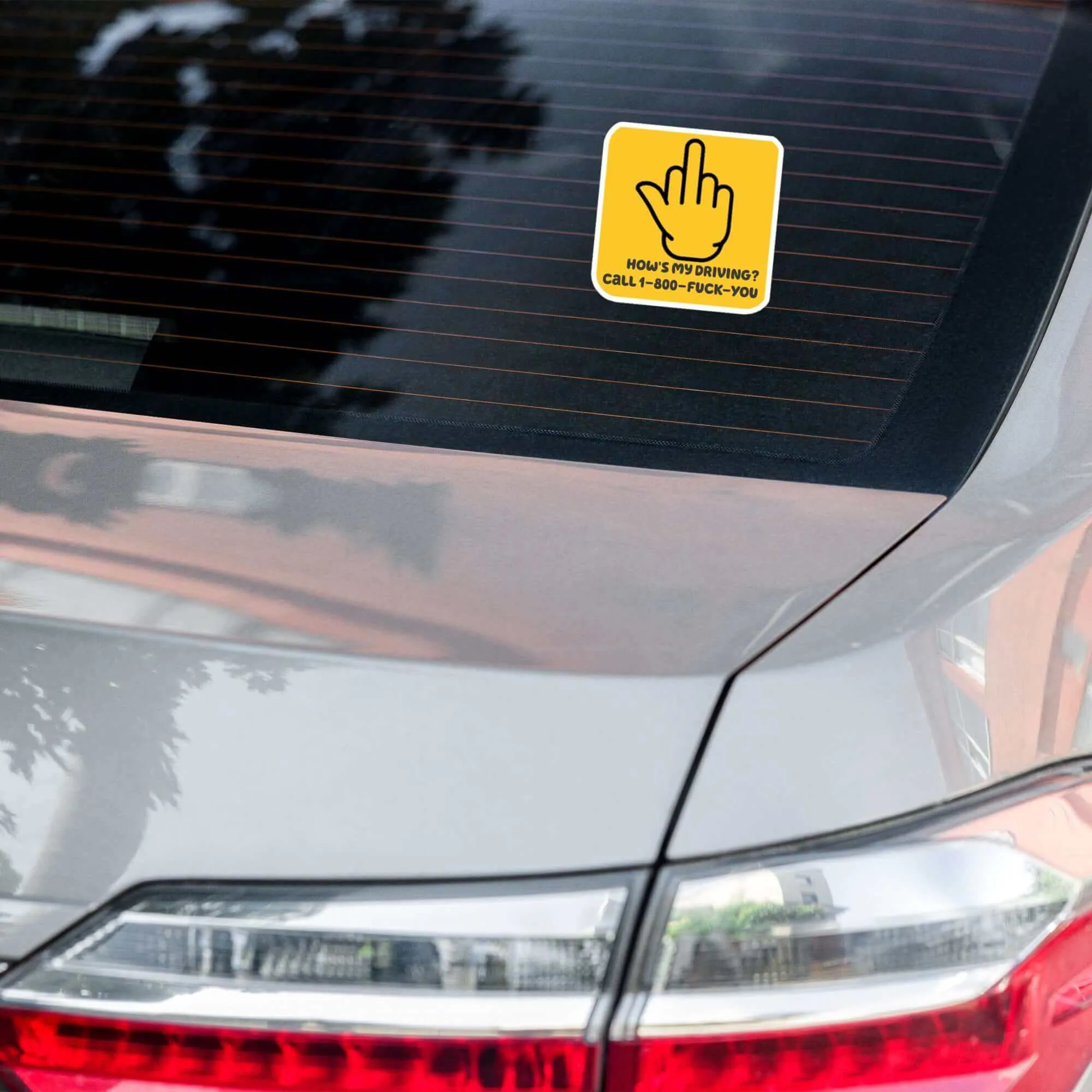 How's My Driving? Bubble-Free Stickers