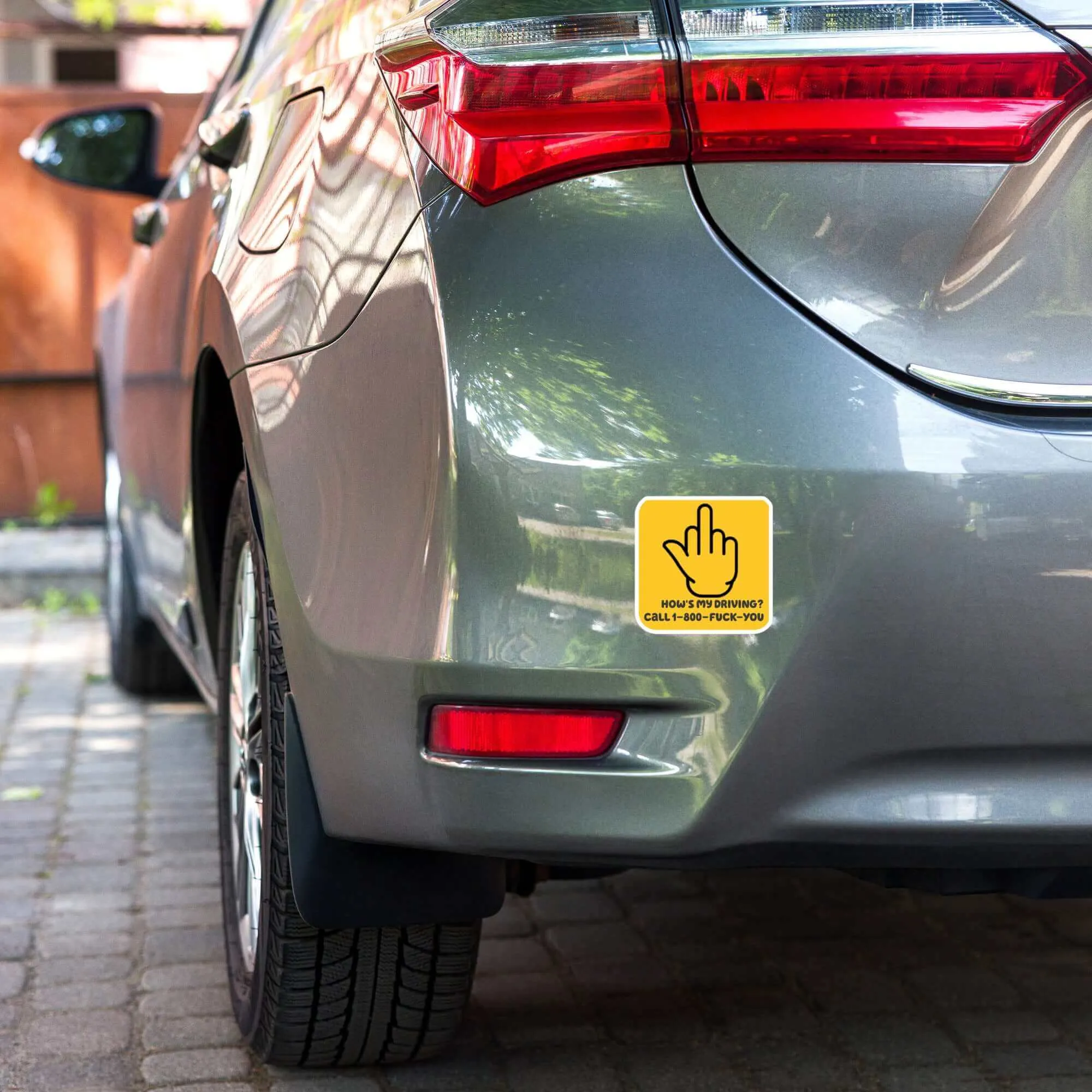 How's My Driving? Bubble-Free Stickers