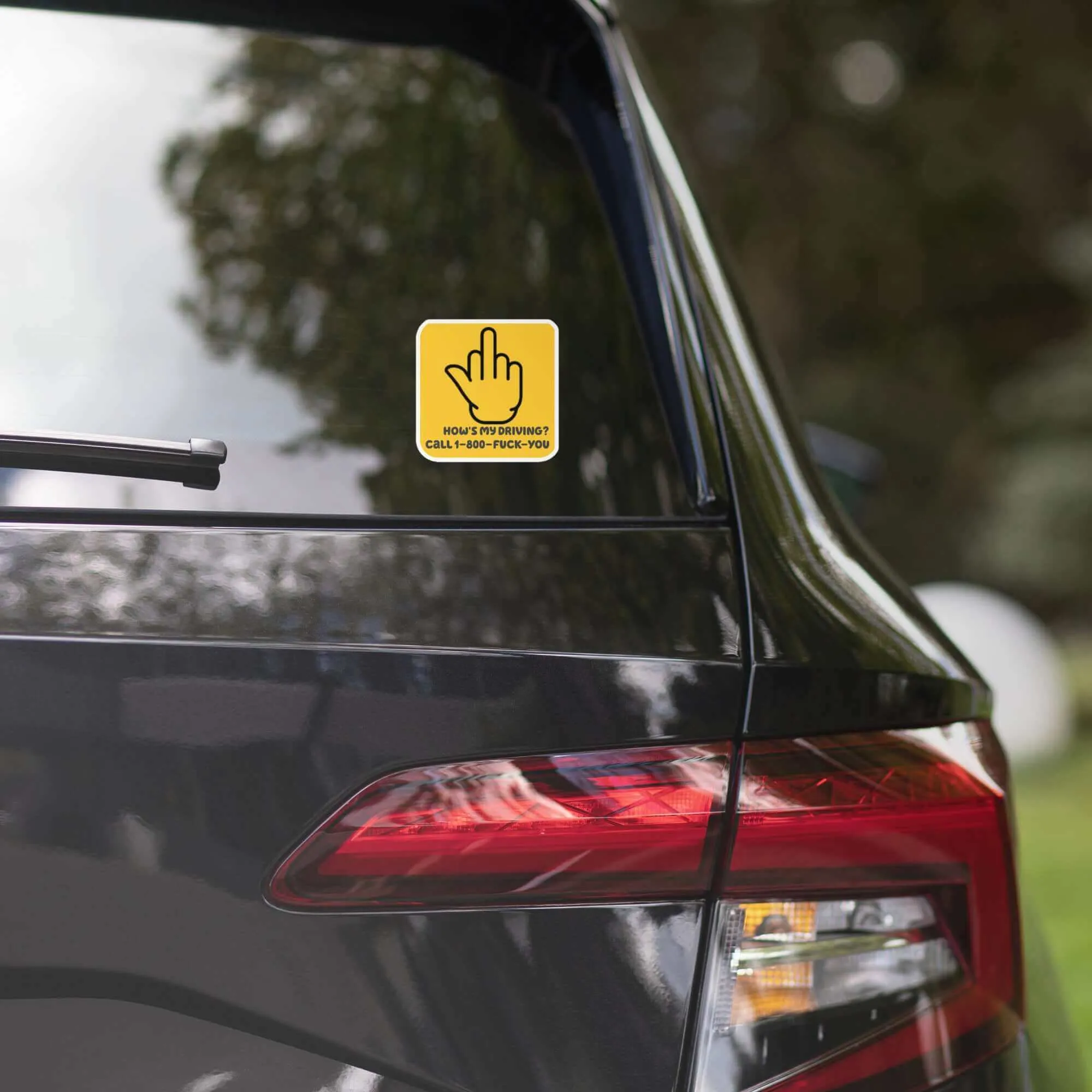 How's My Driving? Bubble-Free Stickers