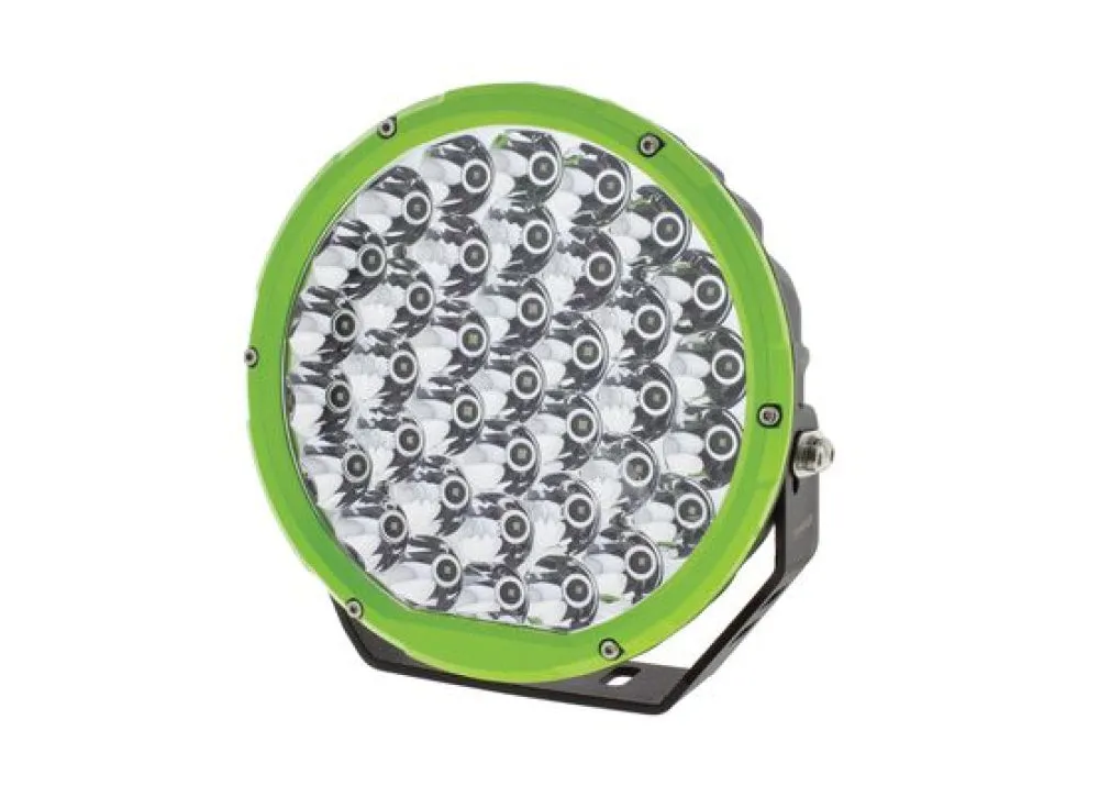 Hulk 9" Round LED 4x4 Driving Lamp | Black or Green