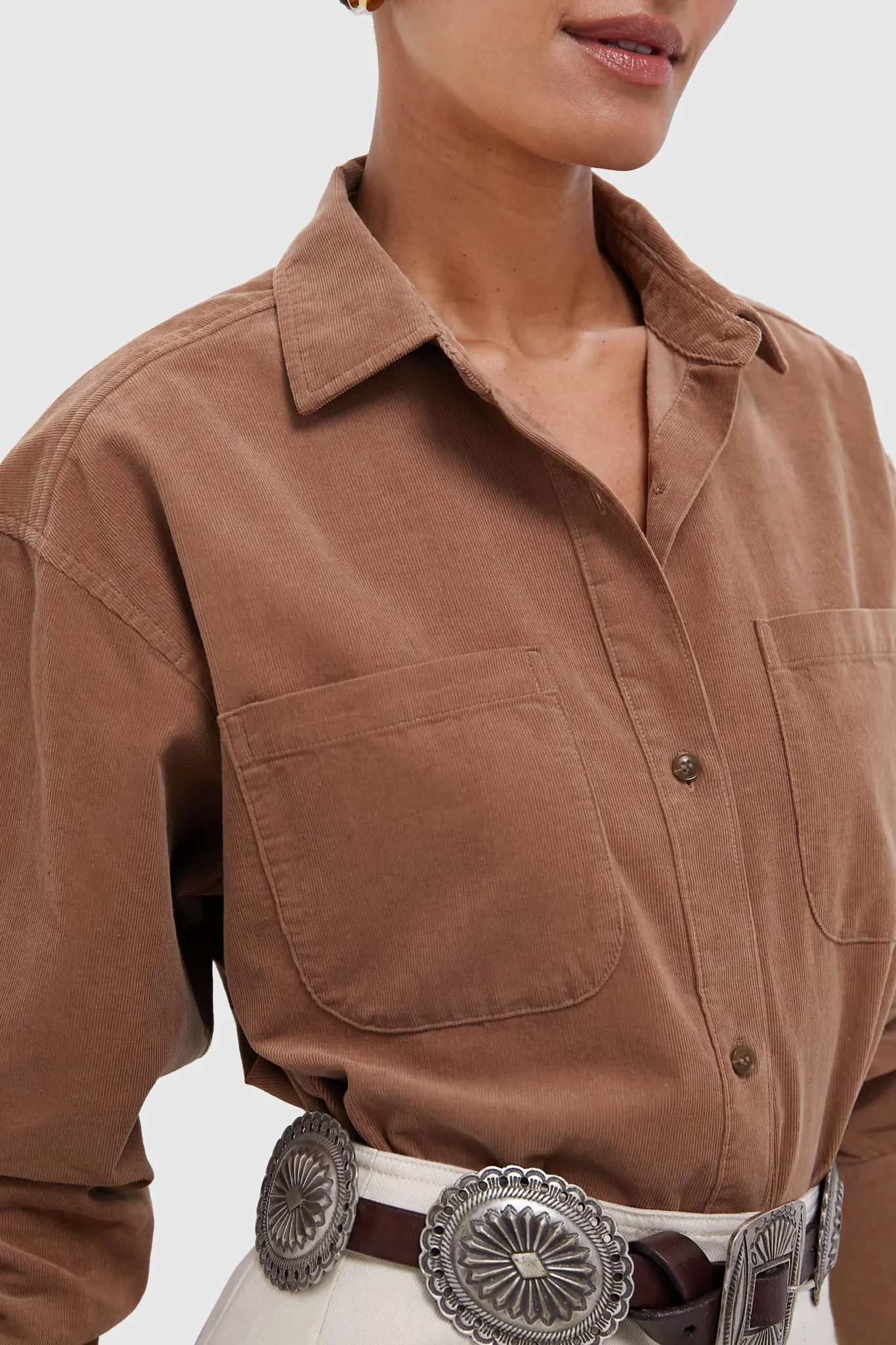 Khaki Corduroy Bryne Button Down