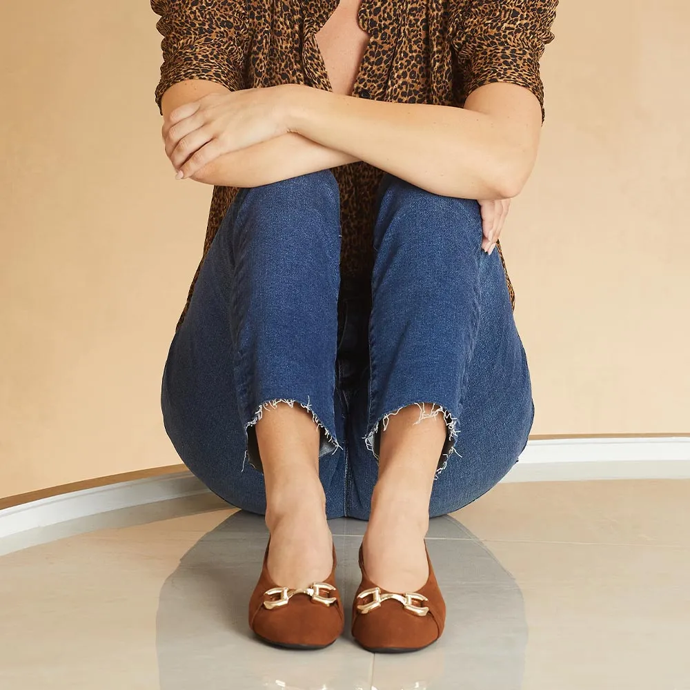 Lydia: Chestnut Suede