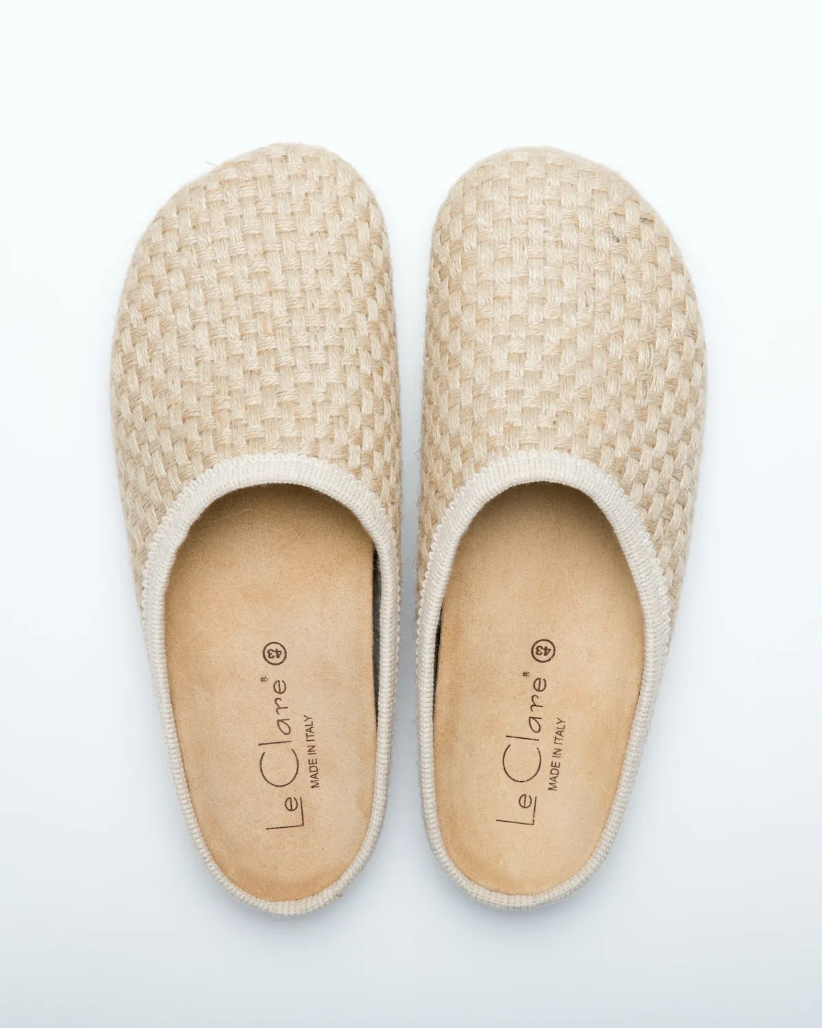 Men's Nebraska Woven Hemp Clogs Natural
