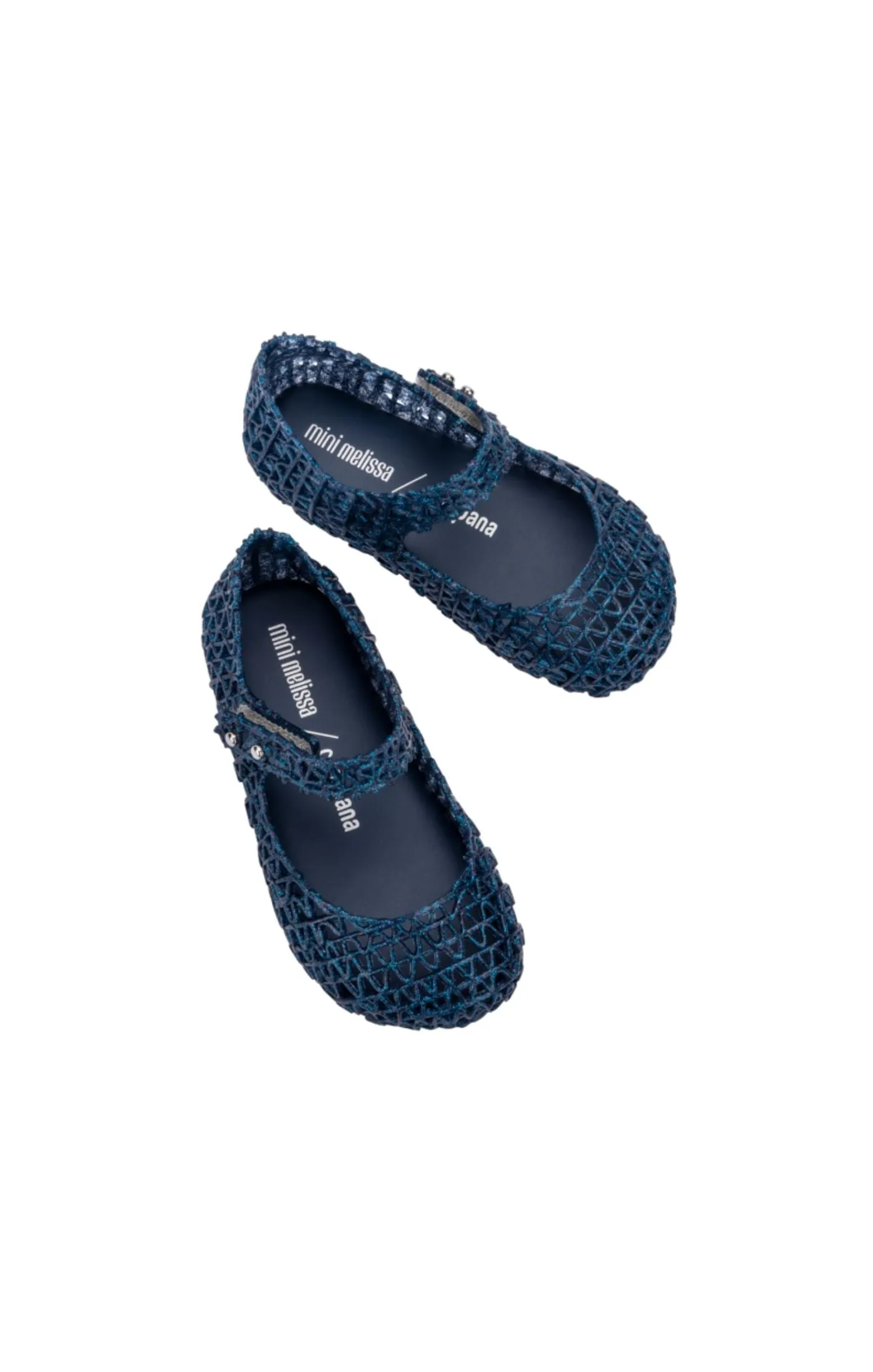 Mini Melissa Mini Campana Papel - Blue Glitter