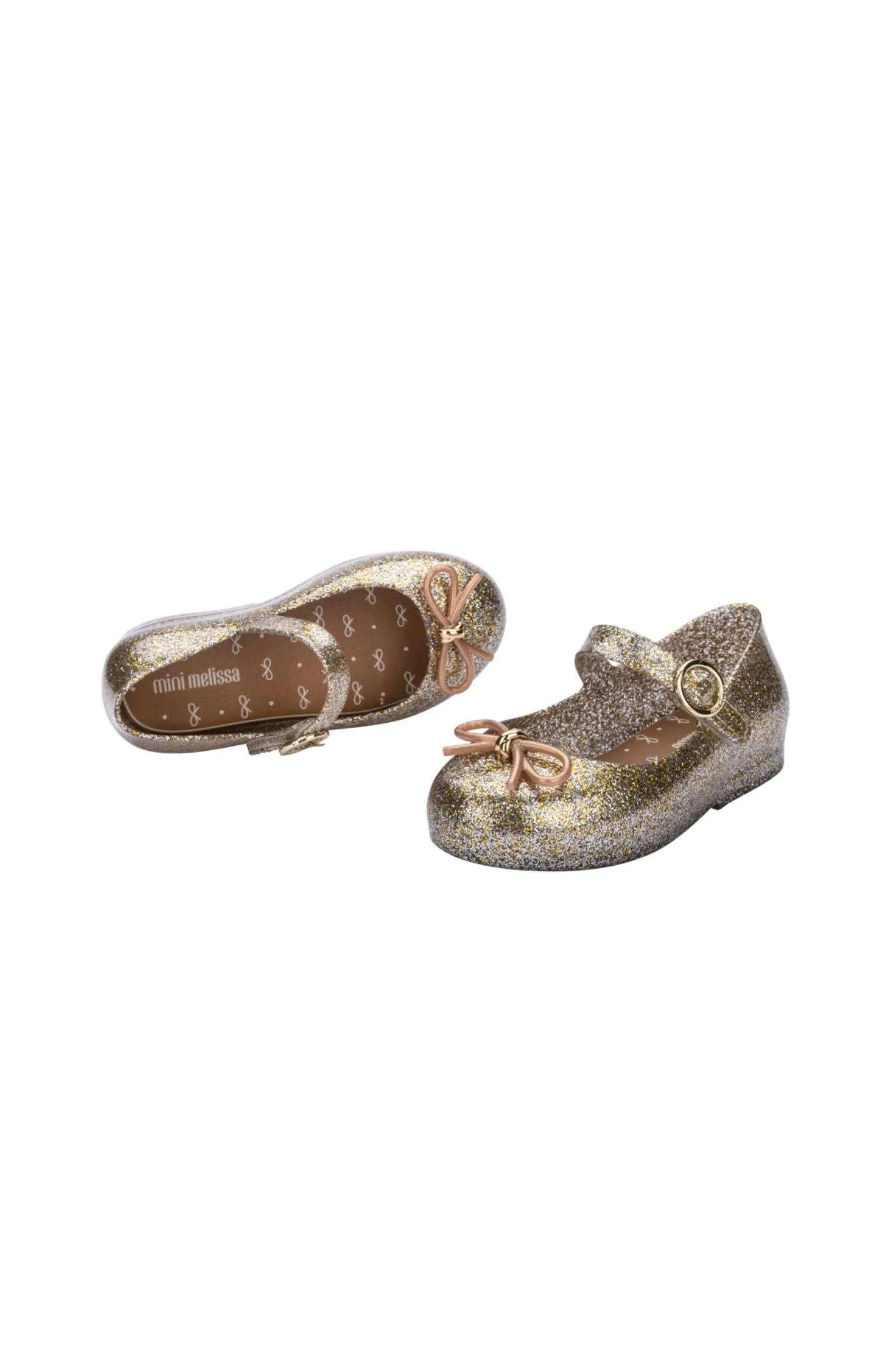 Mini Melissa Mini Sweet Love - Gold / Silver Glitter