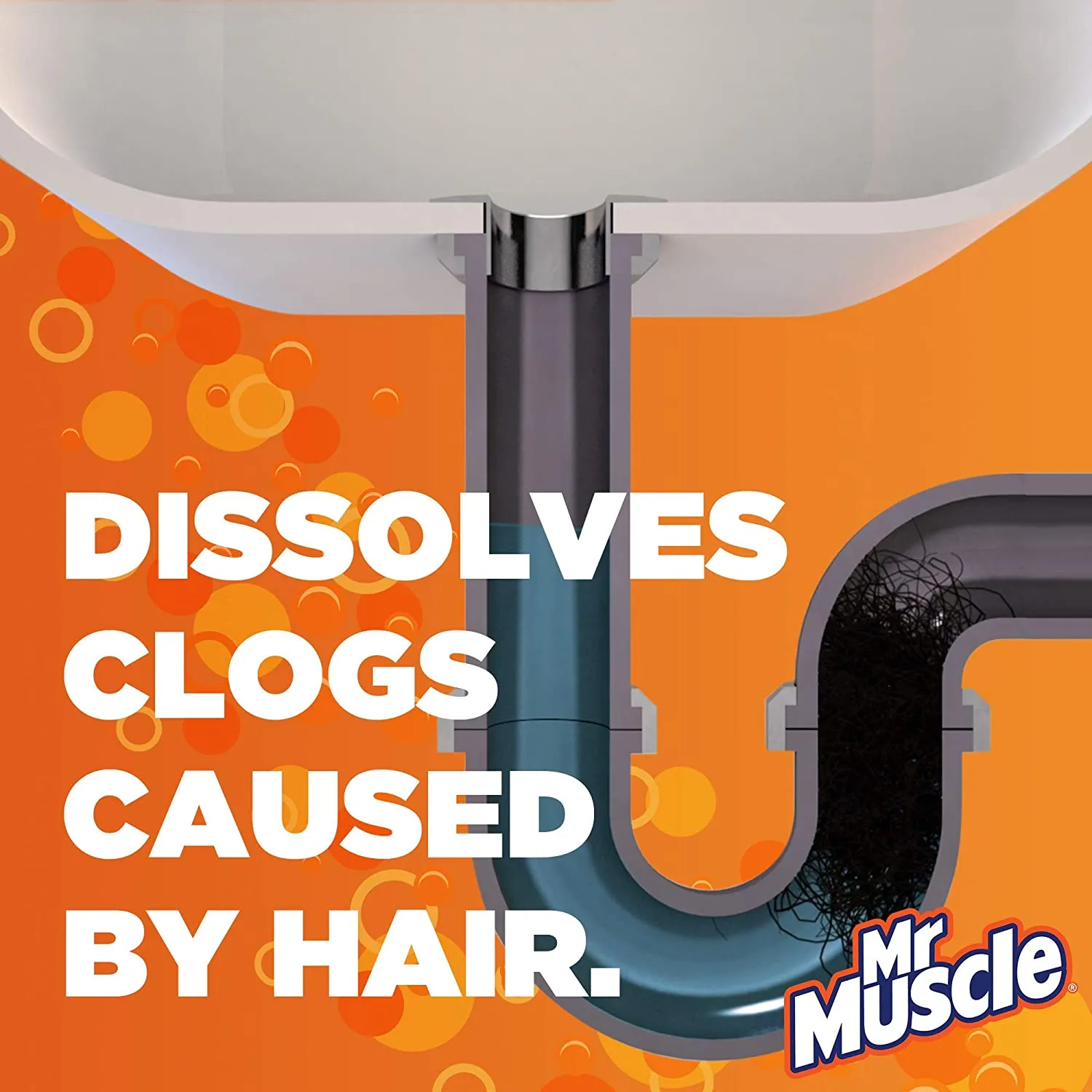 Mr Muscle Kitchen   Bathroom Drain Gel Pack of 2 x 1L
