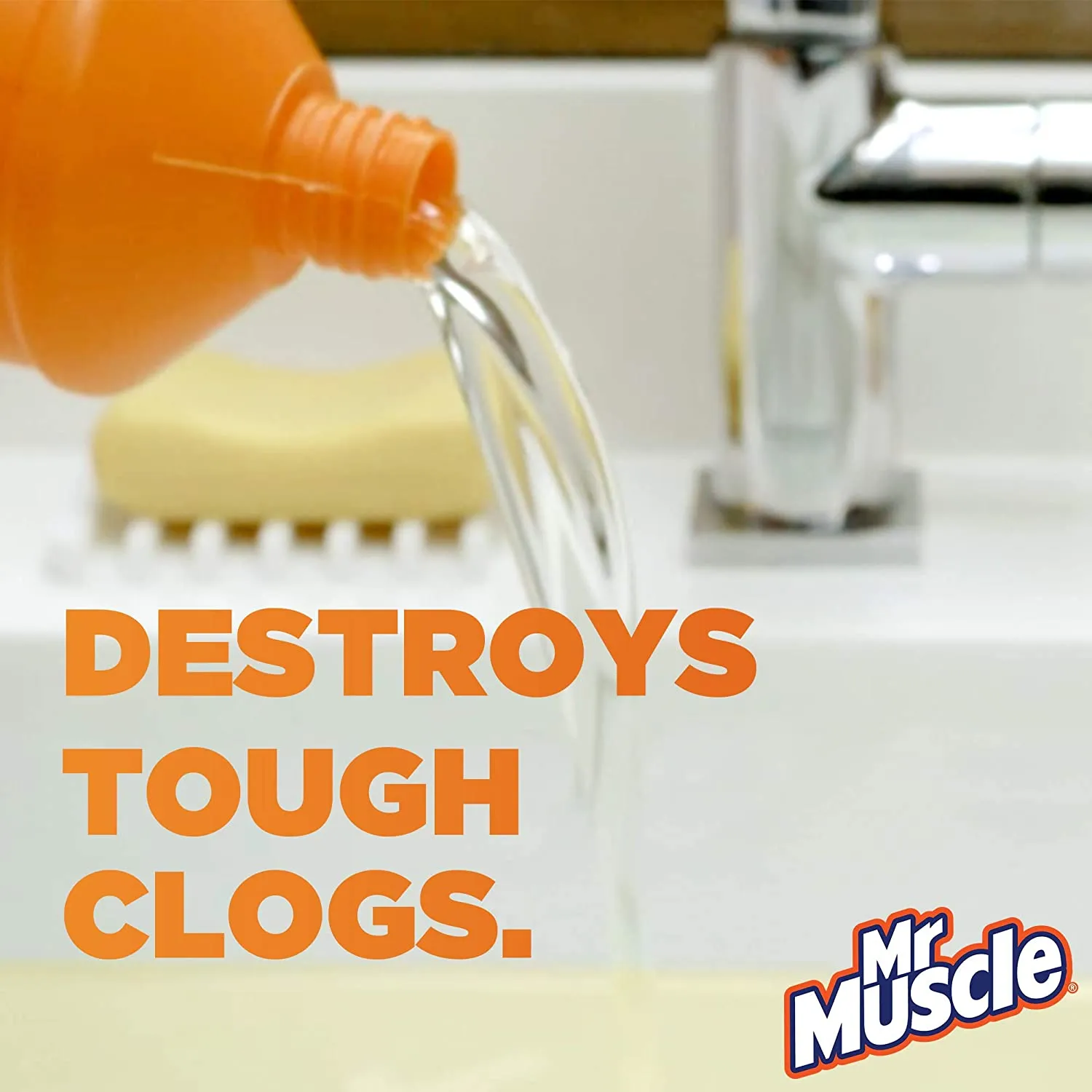 Mr Muscle Kitchen   Bathroom Drain Gel Pack of 2 x 1L