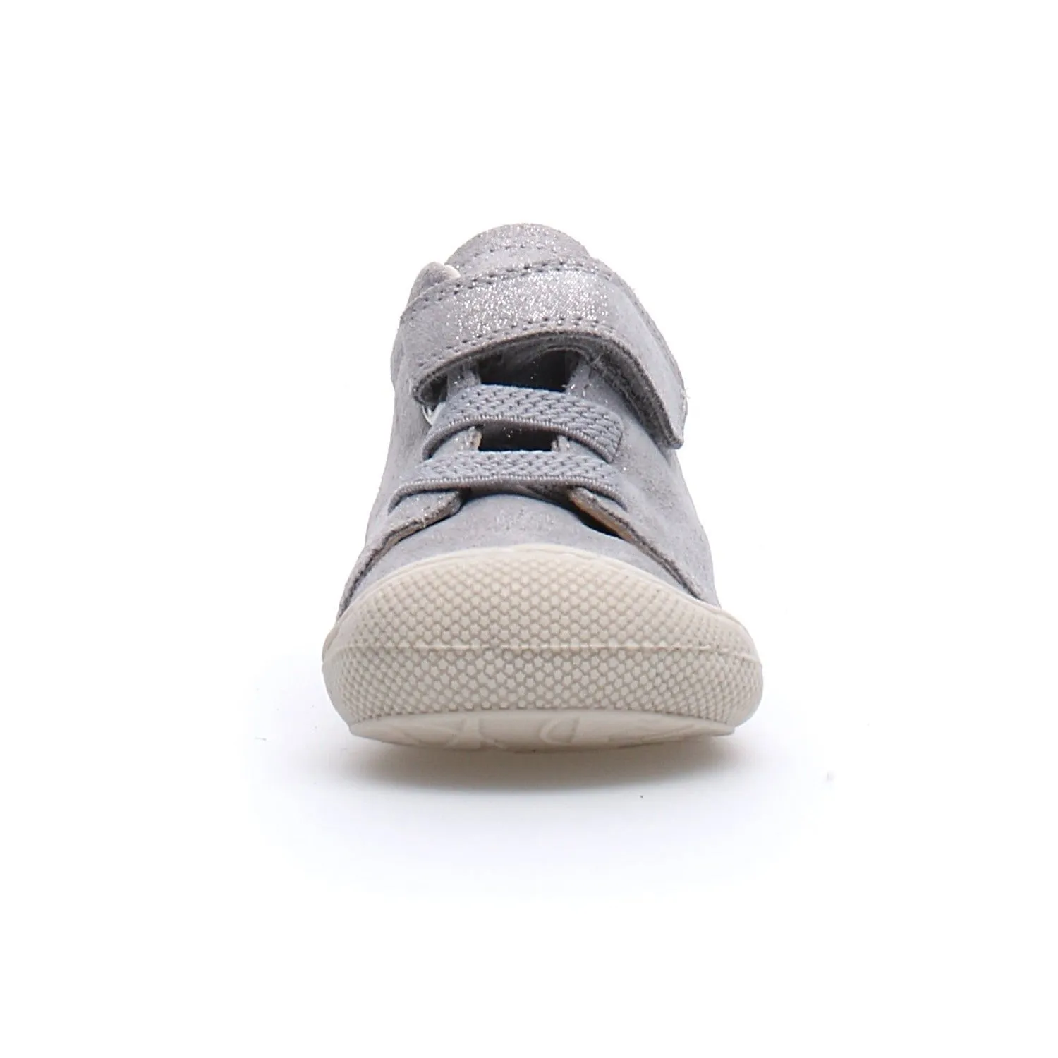 Naturino Girl's & Boy's Pichai Suede Sneakers - Glitter Silver