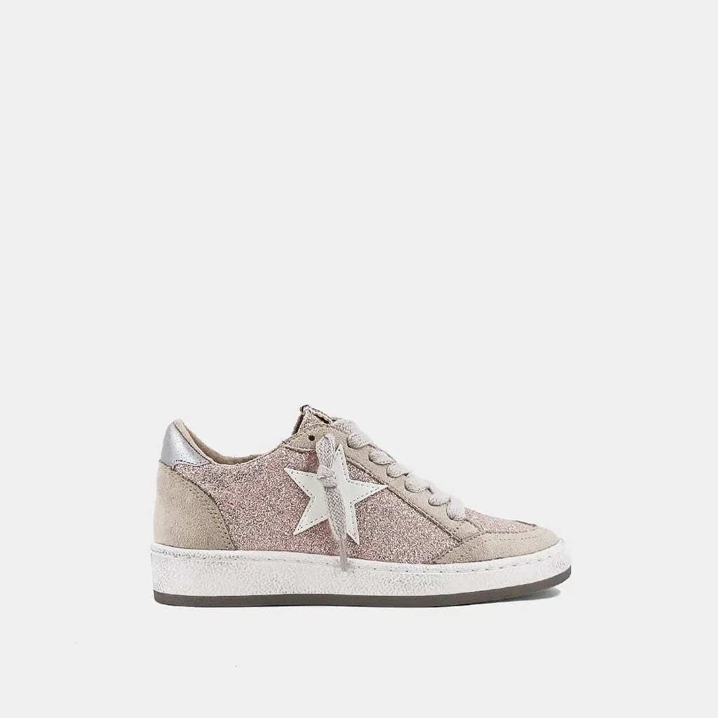 Paz Champagne Glitter Sneaker-Kids